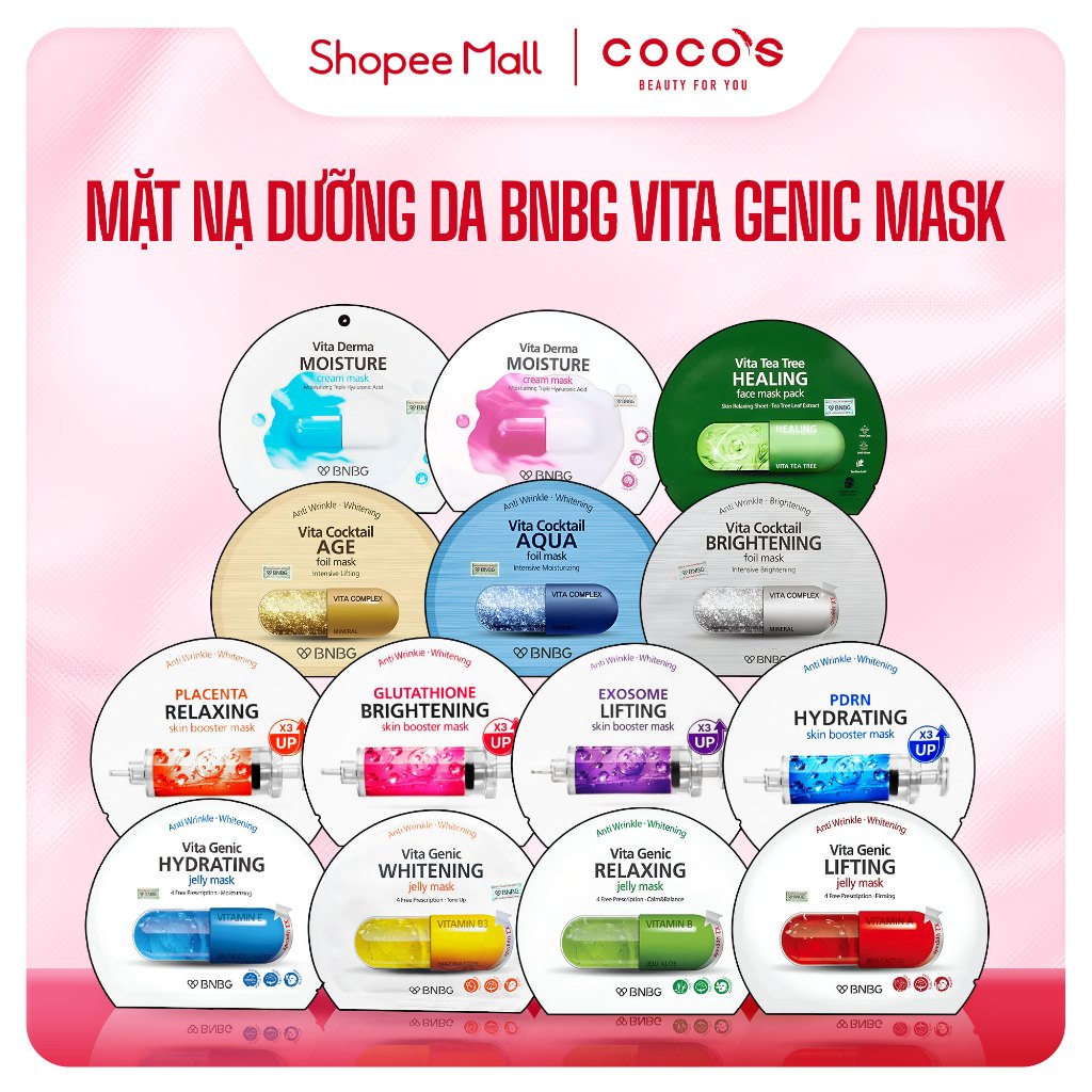 Ảnh Mặt nạ BNBG cấp ẩm dưỡng trắng da Mask 30ml 1