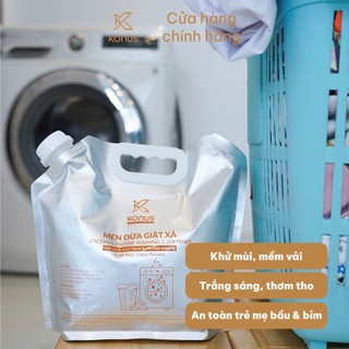 Men Dừa Giặt Xả 2in1 Hương Sen Konus Homecare Dành Cho Giặt Tay & Máy