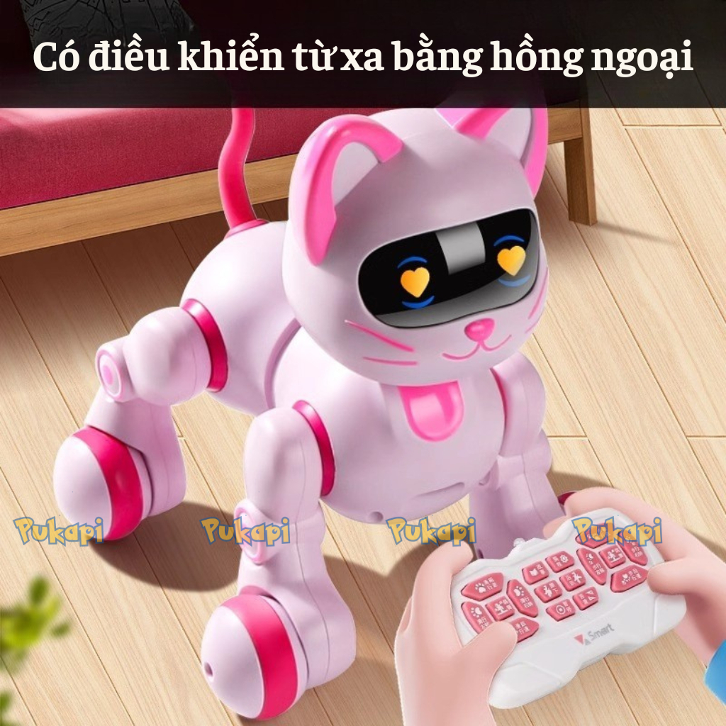 Mèo Robot Điều Khiển Từ Xa Thông Minh Mèo Robot Smart Điều Khiển Từ Xa Nhiều Hoạt Động Có Âm Thanh-Đồ Chơi Cho Bé PUKAPI