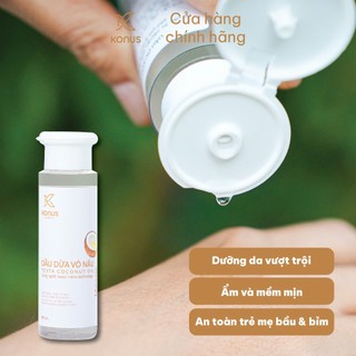 Dầu Dừa Vỏ Nâu Konus Công Nghệ Nano Thẩm Thấu Nhanh Và Sâu Giúp Dưỡng Da Vượt Trội 70ml/ 250ml