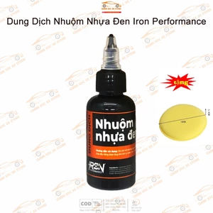 Dung Dịch Nhuộm Nhựa Đen Iron Performance 50ml - Tặng Kèm 1 Mút Bôi Vàng