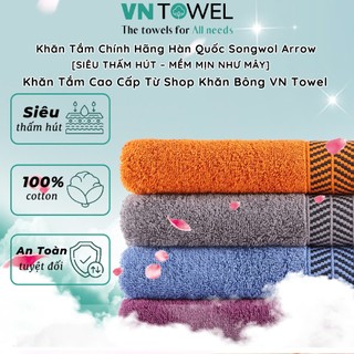 [SIÊU THẤM HÚT – MỀM MẠI] Khăn Tắm Chính Hãng Hàn Quốc Songwol TG Arrow – Khăn Tắm Cao Cấp Từ Shop Khăn Bông VN Towel