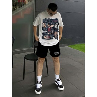 Bộ Thể Thao Hè Nam Tay Ngắn Phối Họa Tiết Thỏ tối màu Dơ 2 , Set Thun Tay Ngắn Chất Liệu Cotton Mềm Mịn Siêu Sịn