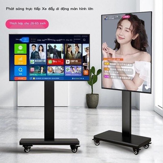 Gía Treo TiVi Di Động 32 - 66 Inch - Kệ Treo TiVi Xoay Ngang - Dọc Chuyên Dụng Quảng Cáo