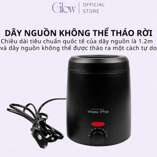 Nồi Nấu Sáp Wax Lông GLOWWAXING ProWax 200 Mini Màu Hồng Chống Dính Cao Cấp Kèm Lòng Silicon 1013