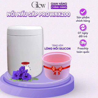 Nồi Nấu Sáp Wax Lông ProWax Mini 200 GLOWWAXING Màu Trắng Tặng Lòng Silicon - 1013