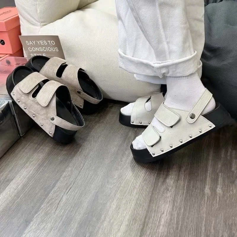 (🔥 Hot 2026) Sandal Đế Đinh quai dán Đế 4cm thời trang cao cấp