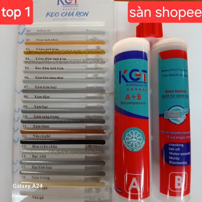 KEO CHÀ RON GẠCH MEN EPOXY ( chống thấm - chống bám bụi ) | Shopee Việt Nam