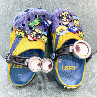 Dép sục classic minion 3 mắt kính, Sục cho bé trai bé gái Despicable Me Clog mắt lé tặng kèm jibbitz charms gắn dép
