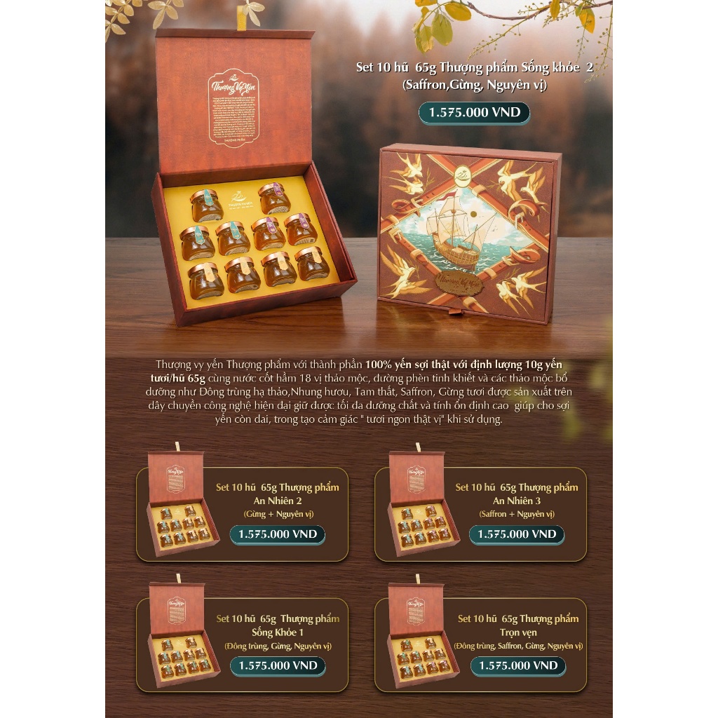Ảnh Set Quà 10 Hũ Yến Chưng Sẵn Thượng Phẩm CiCi Thượng Đỉnh Yến Công Nghệ Cao Nguyên Chất Yến Sào Khánh Hòa 2