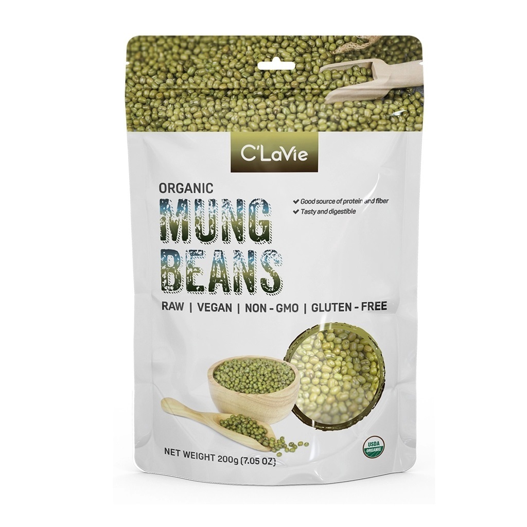 Đậu xanh nguyên hạt hữu cơ C'lavie Organic Mung Bean