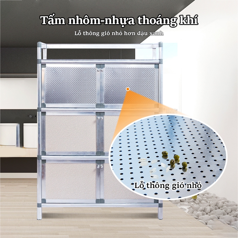 Lifinity Kệ Bếp Đa Năng 3-4 Tầng Thiết Kế Đựng Gia Vị, Nồi Chảo, Chống Bụi, Tiết Kiệm Diện Tích