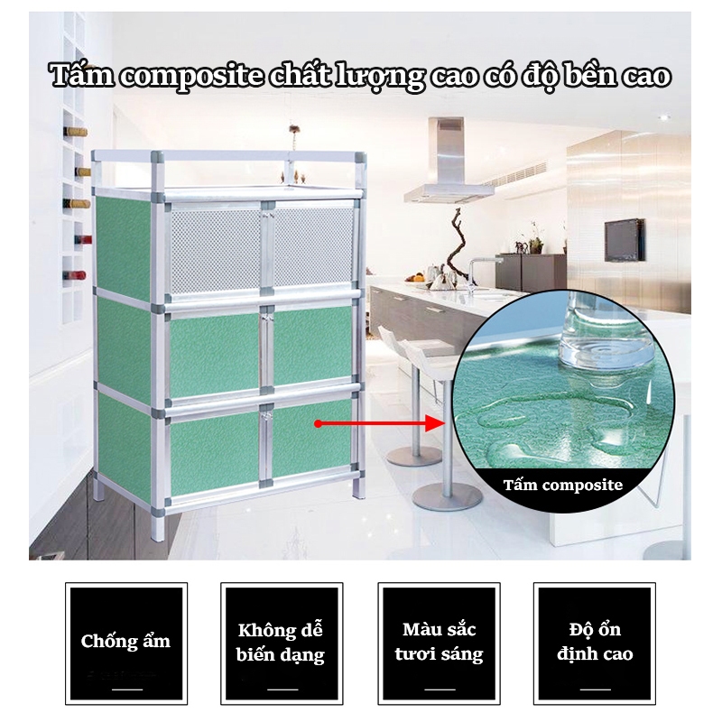 Lifinity Kệ Bếp Đa Năng 3-4 Tầng Thiết Kế Đựng Gia Vị, Nồi Chảo, Chống Bụi, Tiết Kiệm Diện Tích