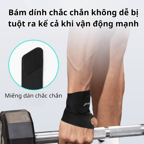 Băng quấn cổ tay giảm chấn thương Li-ning, tự do điều chỉnh ôm sát hỗ trợ giảm đau 189