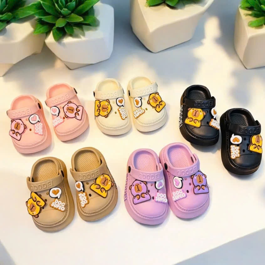 Dép Sục bảo vệ mũi chân viền Goode cho bé trai bé gái hình Capybara siêu dễ thương siêu nhẹ