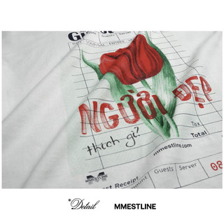 Áo thun MMESTLINE "NGƯỜI ĐẸP" form Boxy in lụa vải Premium Cotton