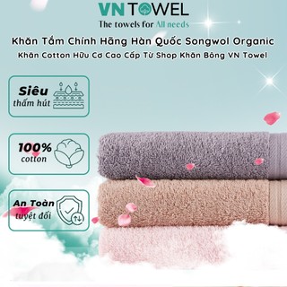 Khăn Tắm Chính Hãng Hàn Quốc Songwol TG Organic – Khăn Cotton Hữu Cơ Cao Cấp Phân Phối Bởi Shop Khăn Bông VN Towel