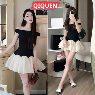 Sét váy body viền bèo xòe liền kèm quần sooc bảo hộ dễ mặc dễ phối đồ