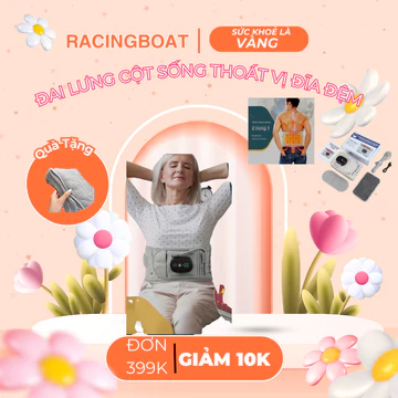 Đai Lưng Cột Sống Thoát Vị Đĩa Đệm AMONO Z5,Đai Hơi Kéo Dãn Cột Sống, Đai Hơi Định Hình Đốt Sống Lưng-AMONO RACINGBOAT