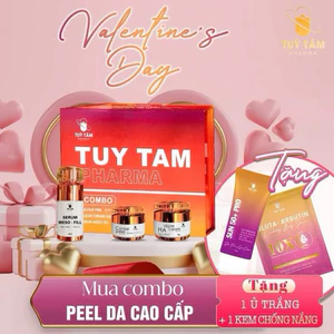 COMBO PEEL da - Tùy Tâm Pharma - Bao gồm: Serum MESO + Kem HA + Kem PEEL