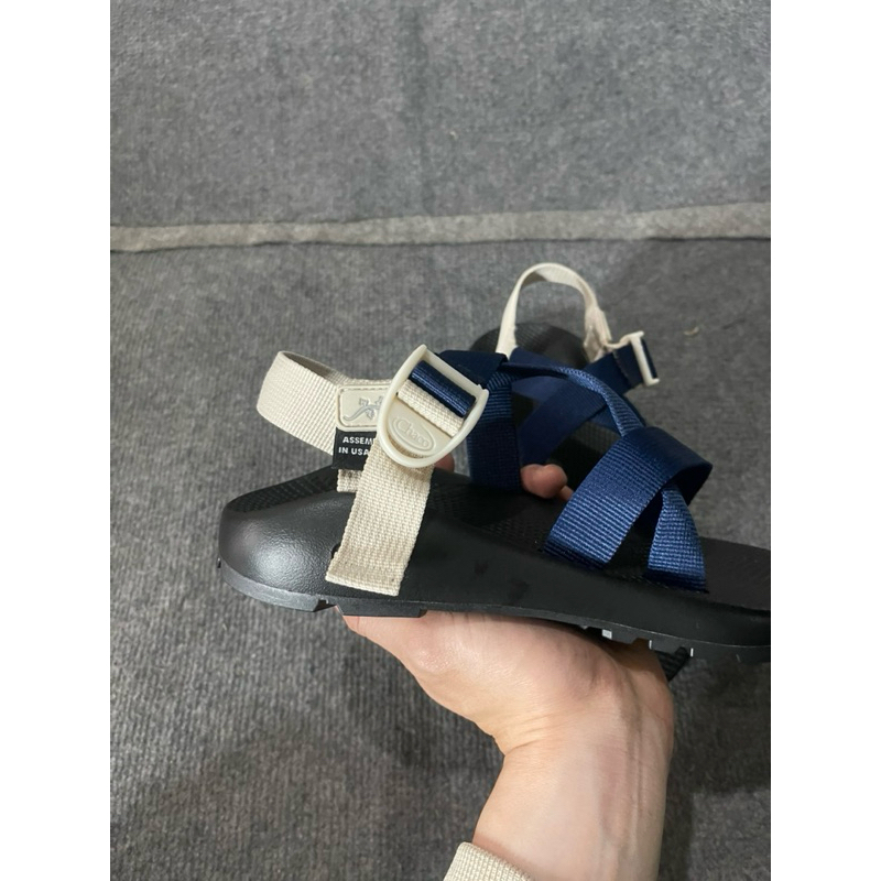 Sandal chaco Xanh lavy phối màu giầy sandal chaco nam