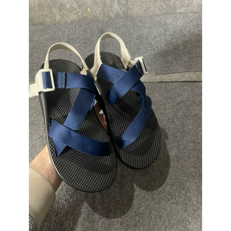 Sandal chaco Xanh lavy phối màu giầy sandal chaco nam
