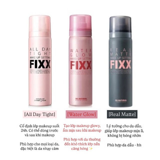Xịt khoá nền SONATURAL Powder 4Room All Day Tight/Real Matte/Water Glow Makeup Setting Fixx