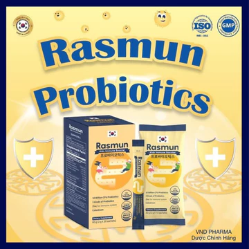 [CHÍNH HÃNG + GIÁ TỐT] Men Vi Sinh RASMUN Probiotics Hỗ Trợ Tiêu Hóa Khỏe - Giúp Ăn Ngon - Tăng Đề Kháng - Giảm Táo Bón