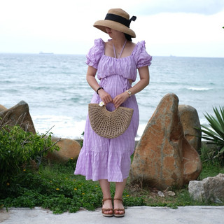 (SALE NGHĨ BÁN) Đầm đi biển maxi hở lửng Bigsize dáng dài