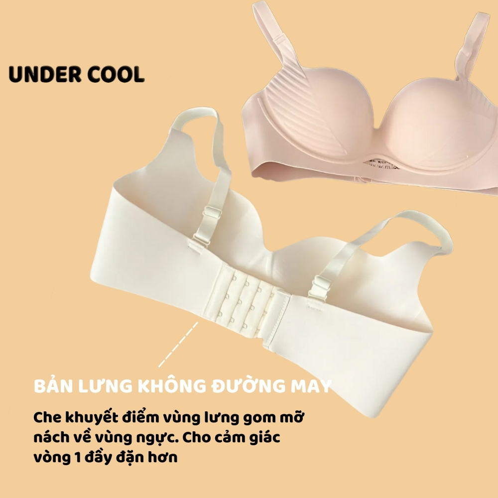 Áo Ngực Nữ UNDERCOOL Su Đúc Dày 3cm, Nâng Đỡ Vòng 1, Tạo Dáng Đầy Đặn, Mặc Áo Dài Không Lộ Viền, Êm Ái AL66