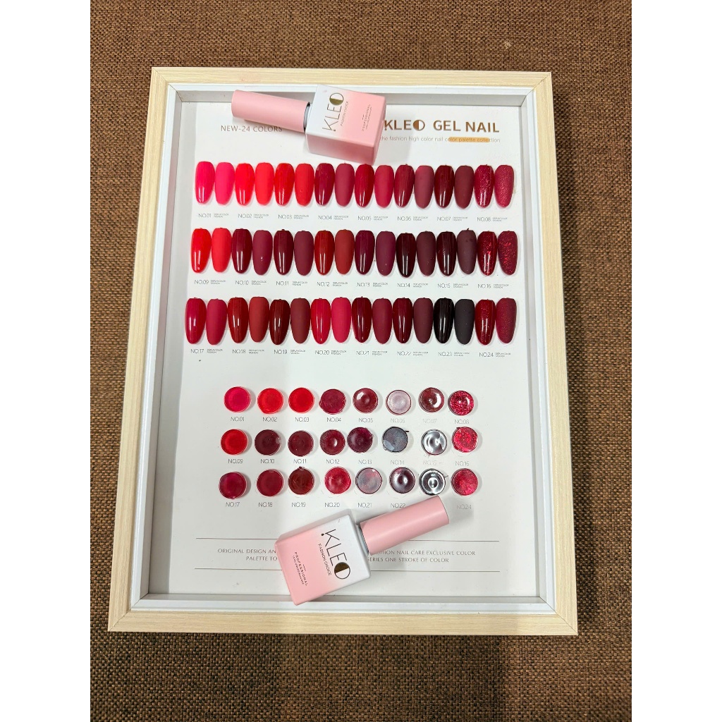 [ƯU ĐÃI SẢN PHẨM MỚI] KLEO set sơn đỏ lẻ 24 màu chuyên dụng làm nail