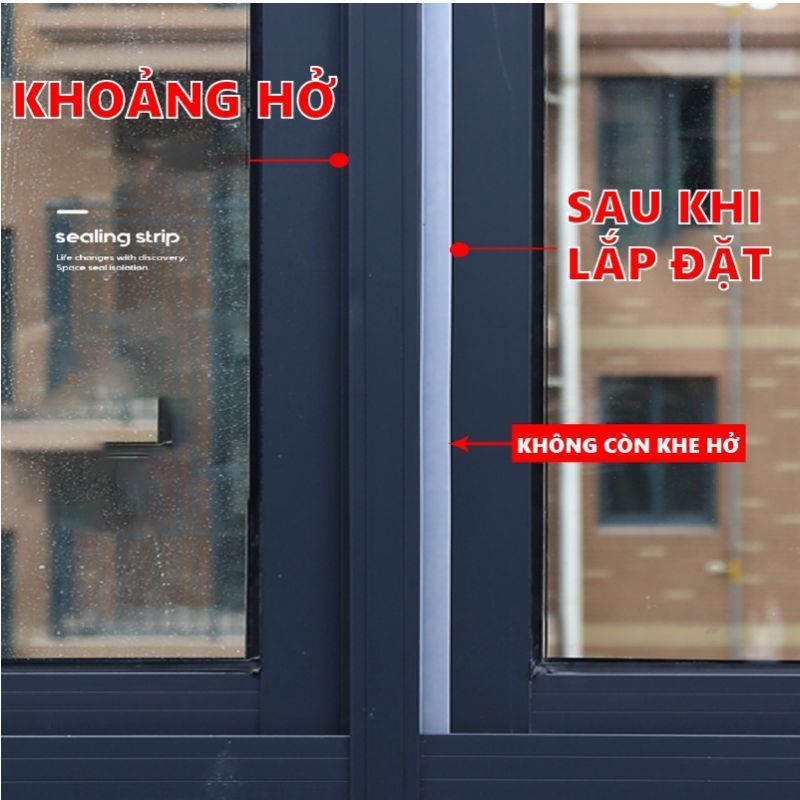 Cao Su Dính Khe Cửa Đóng / Khe Cửa Thuận Tiện Bụi