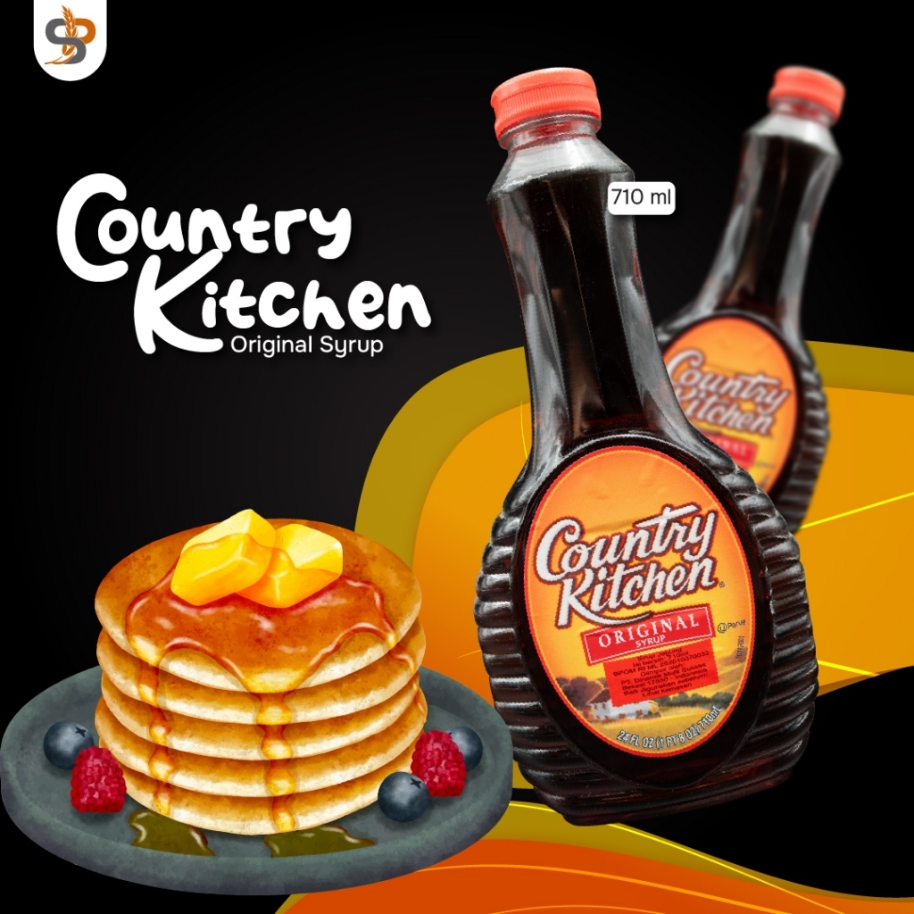Siro ăn kèm pancake Country Kitchen Original Pancake Syrup, Chai 710 mL (24 Oz.)