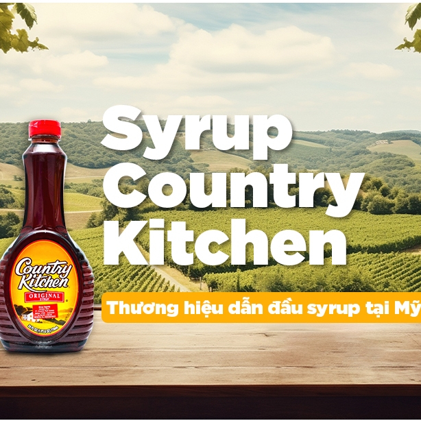 Siro ăn kèm pancake Country Kitchen Original Pancake Syrup, Chai 710 mL (24 Oz.)