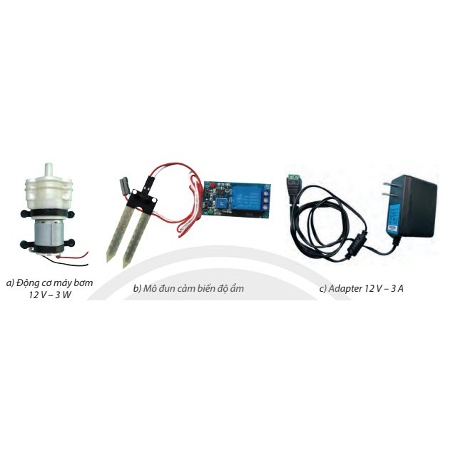 Bộ Thực Hành Đầy Đủ Mạch Cảm Biến Độ Ẩm Dành Cho Học Sinh - Sinh Viên ( Môn Công Nghệ Lớp 8 CTST)