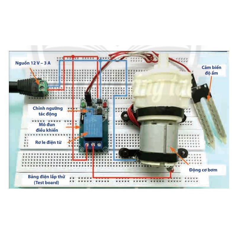 Bộ Thực Hành Đầy Đủ Mạch Cảm Biến Độ Ẩm Dành Cho Học Sinh - Sinh Viên ( Môn Công Nghệ Lớp 8 CTST)