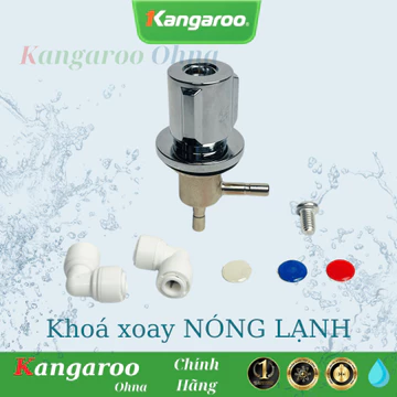 Bộ Van Khoá Xoay Chân Nối Nhanh Đời Mới - Máy Lọc Nước Nóng Lạnh Karofi, Kangaroo, Sunhouse