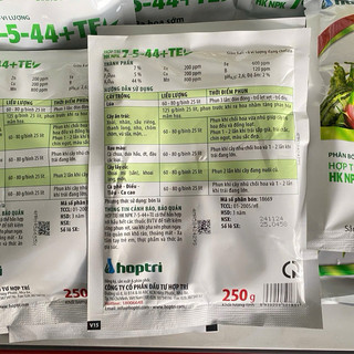 250g Phân bón lá Hợp Trí NPK 7-5-44+TE, RA HOA SỚM HOA TRỔ ĐỀU, ĐỒNG LOẠT, NUÔI TRÁI SẦU RIÊNG, CÀ PHÊ, THANH LONG, LÚA