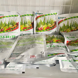 250g Phân bón lá Hợp Trí NPK 7-5-44+TE, RA HOA SỚM HOA TRỔ ĐỀU, ĐỒNG LOẠT, NUÔI TRÁI SẦU RIÊNG, CÀ PHÊ, THANH LONG, LÚA