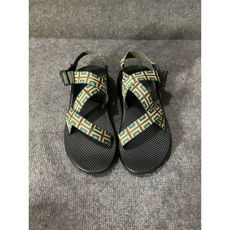 Sandal Chaco Nam màu kẻ vàng ô vuông