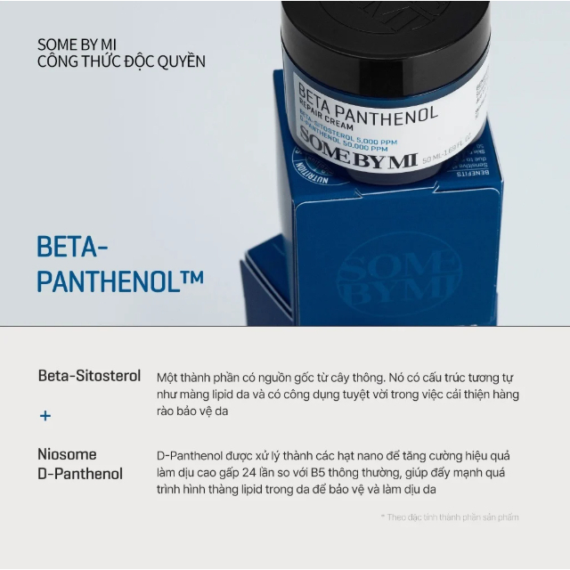 Ảnh [SP Live] Kem dưỡng Some By Mi Beta Panthenol Repair Cream D-Panthenol 5% 50ml phục hồi da 2