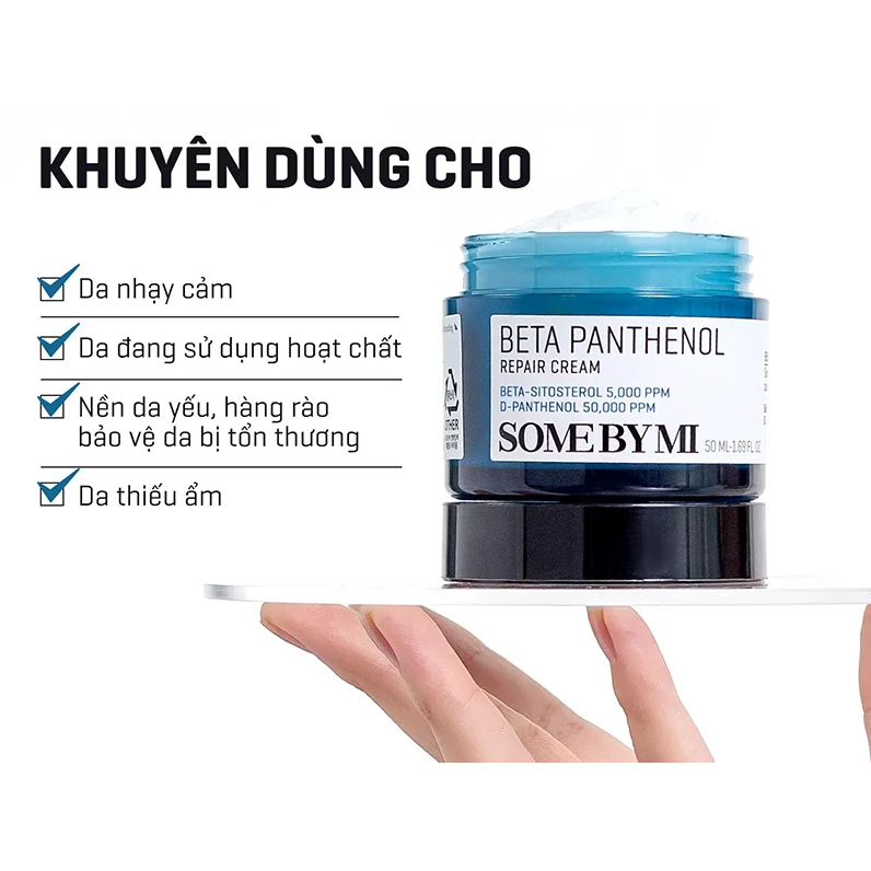 Ảnh [SP Live] Kem dưỡng Some By Mi Beta Panthenol Repair Cream D-Panthenol 5% 50ml phục hồi da 3