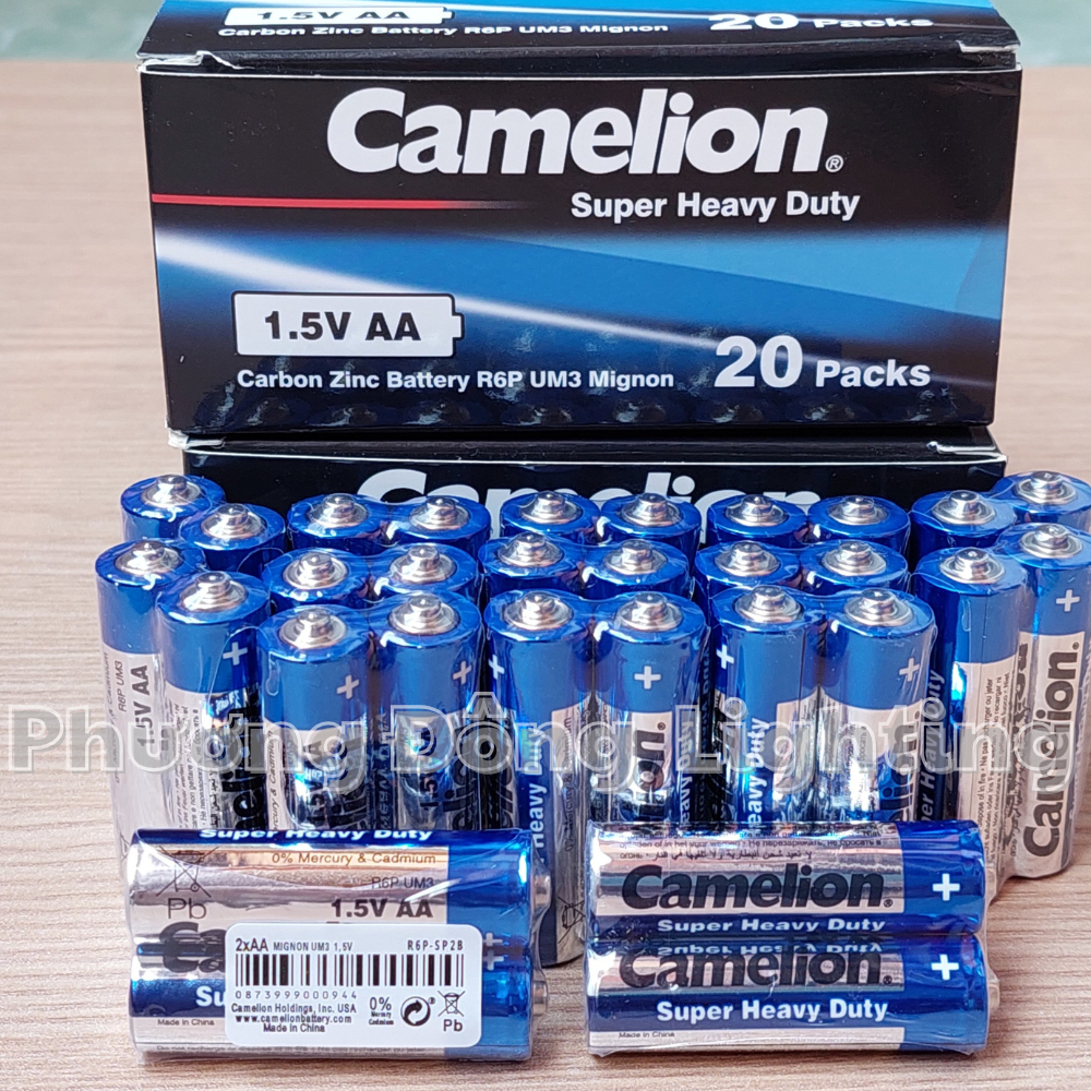 Hộp 40 viên Pin tiểu 2A - 3A 1.5V Camelion