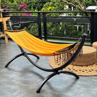 Võng bán nguyệt LOALOAHOME lắp ráp khung thép mạ kẽm sơn tĩnh điện chịu lực 300kg, lưới võng bền đẹp