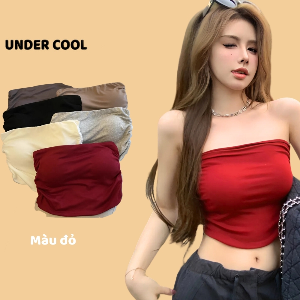 Áo Ống Quây Không Dây UNDERCOOL Thiết Kế Nhún Co Giãn Ôm Gọn Dành Cho Nàng Đi Biển Đi Nhảy Dạo Phố Đi Chơi ABL34