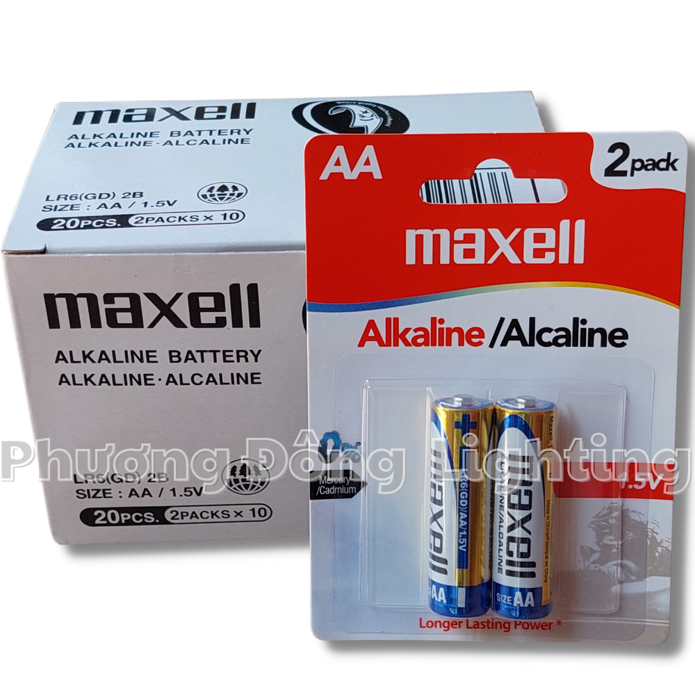 Pin AA, AAA Maxell Alkaline Dung lượng cao dùng cho Remote, điều hòa, Tivi...