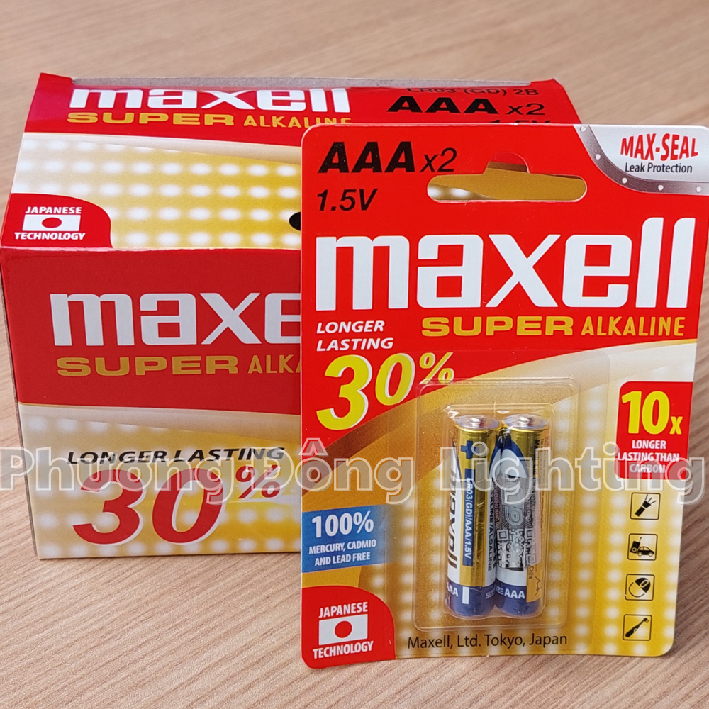 Pin AA, AAA Maxell Alkaline Dung lượng cao dùng cho Remote, điều hòa, Tivi...