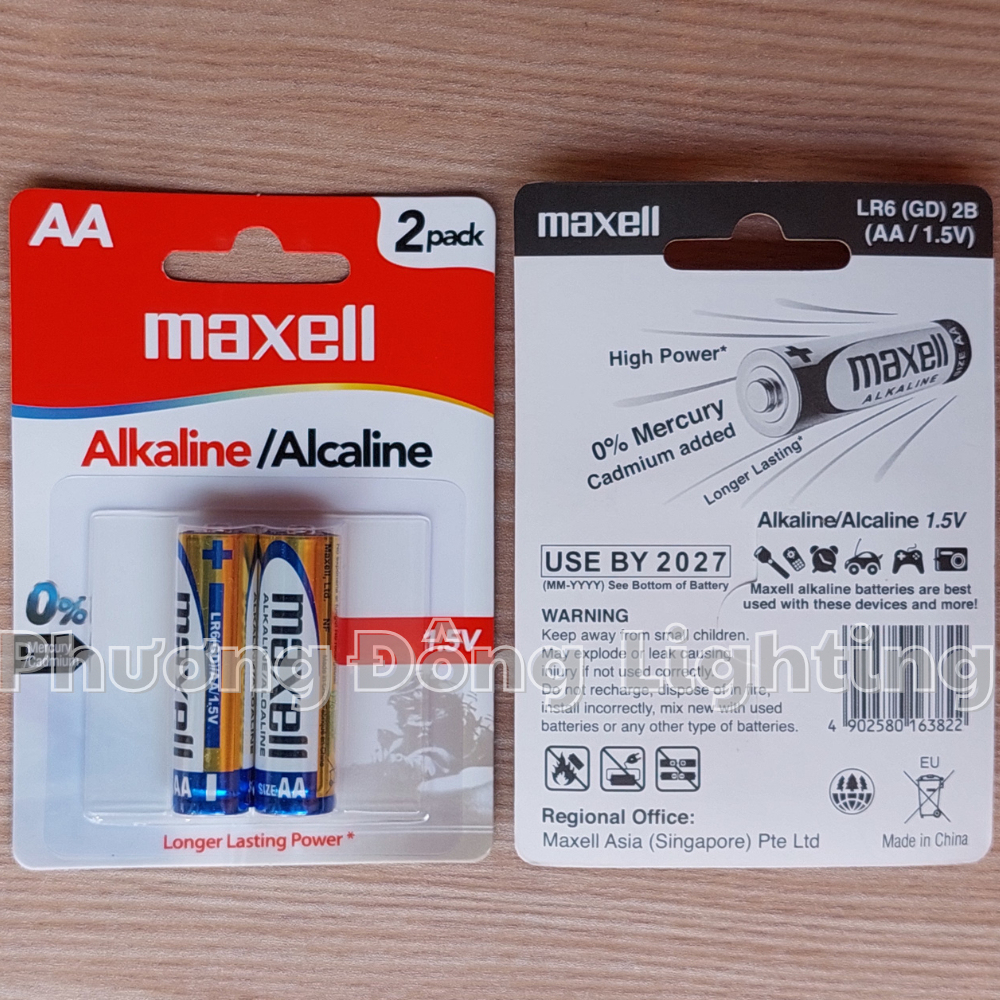 Pin AA, AAA Maxell Alkaline Dung lượng cao dùng cho Remote, điều hòa, Tivi...