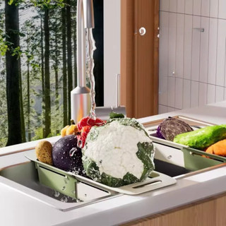 Khay, Rổ Gác Bồn Rửa Chén Bát Gia Bảo Thông Minh - Gấp Gọn, Điều Chỉnh Kích Thước Tiện Lợi