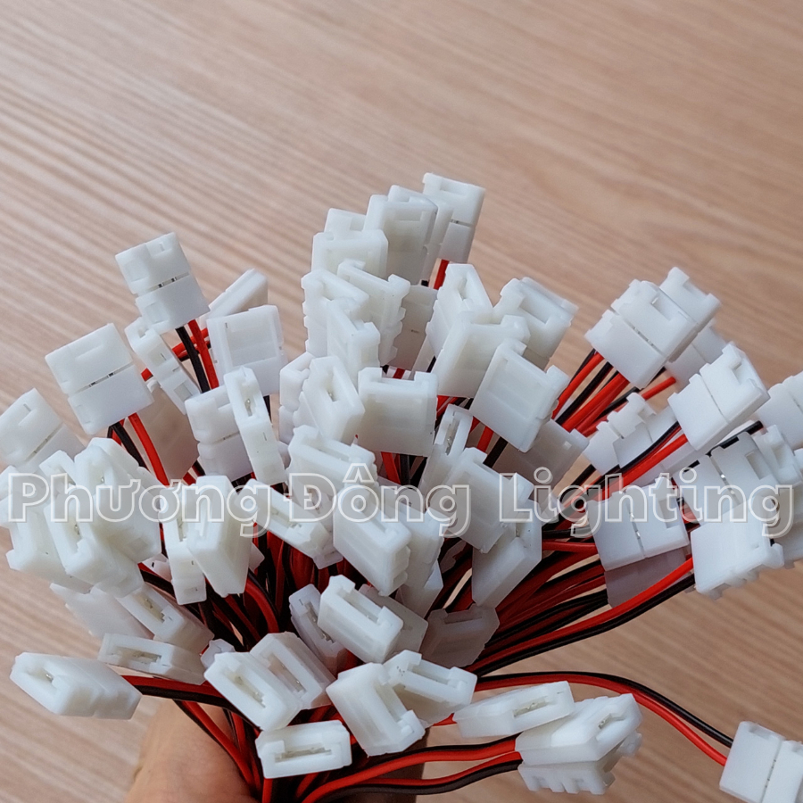COMBO 2 Đầu nối LED dây Kẹp LED 12v Cút nối nhanh 2 Pin tiện dụng bảng 8mm và 10mm